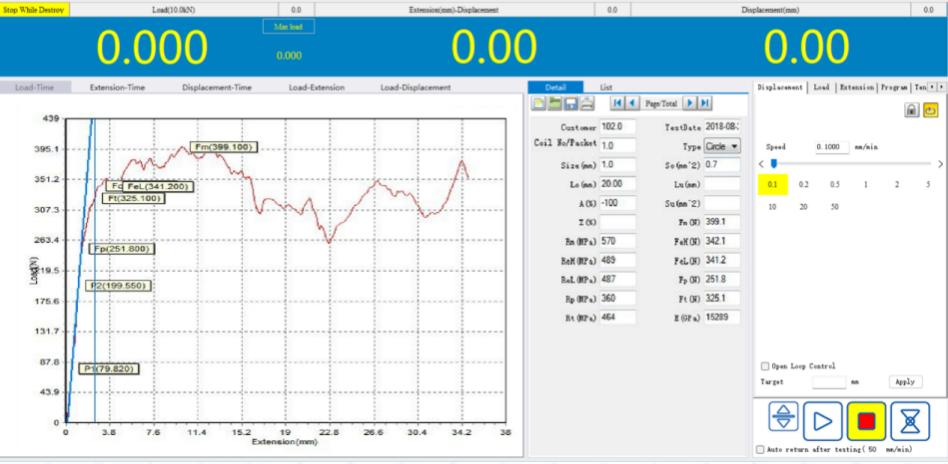 Computer Control Servo Hydraulic Universal Testing Machine 6430