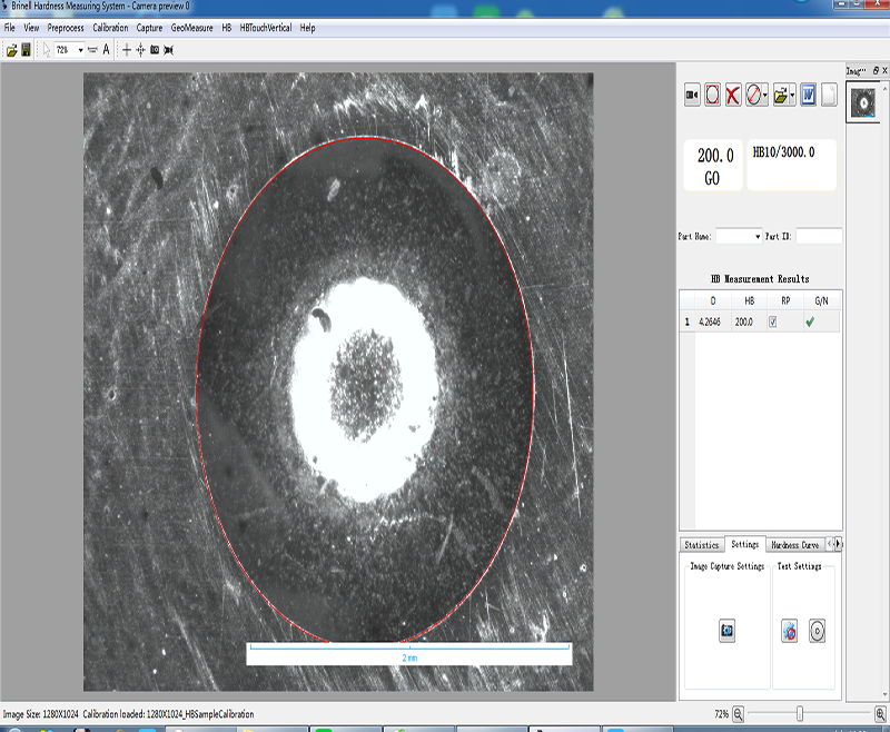 Brinell CCD Image Automatic  Measuring System